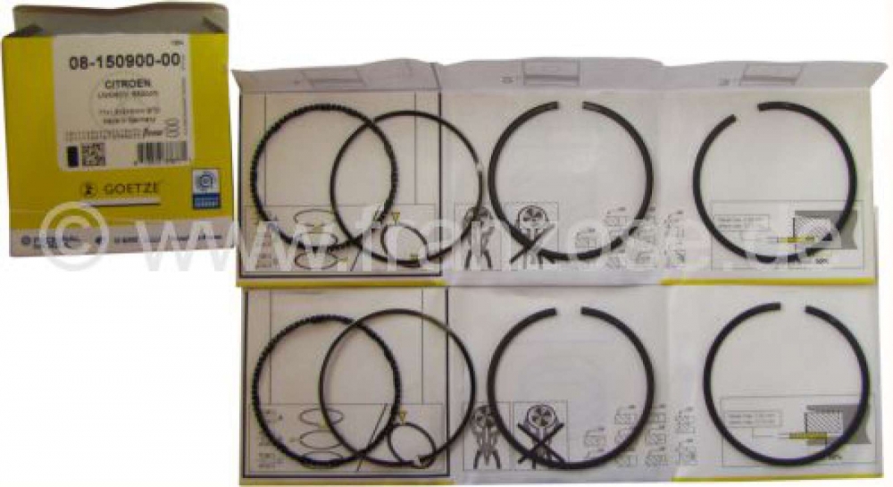 Sonstige-Citroen - Zuigerveerset voor Citroen Visa 652. 1 set voor 2 zuigers. Afmetingen: 77 x 1,5 + 2 + 3 mm