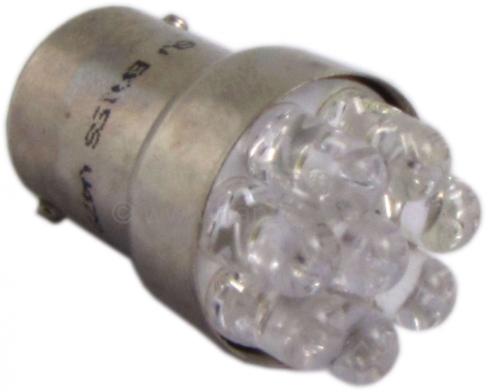 Renault - Gloeilamp 6 Volt, 1 Watt stroomverbruik, 8 LED's, komt overeen met ca. 10 Watt lichtopbren