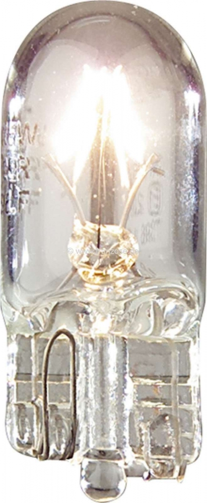 Alle - Gloeilamp 12 volt, 3 watt, lampvoet W2.1x9.5d (knipperlicht). Bijv. voor Citroen DS, tot b
