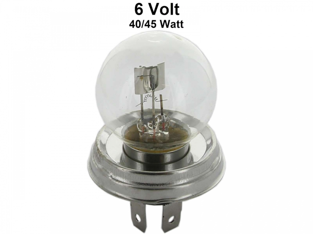 Renault - Lamp 6V, Bilux. 40/45 Watt.