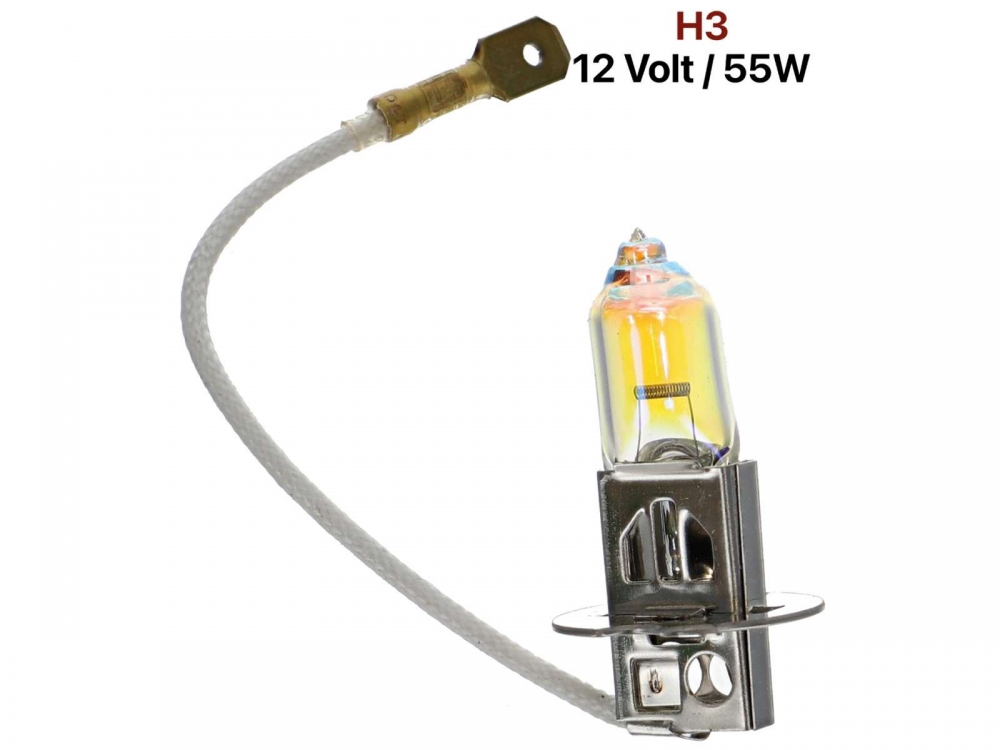 Renault - Lamp 12 Volt, H3, 55 Watt, gelig. Bijv. voor Citroen DS.