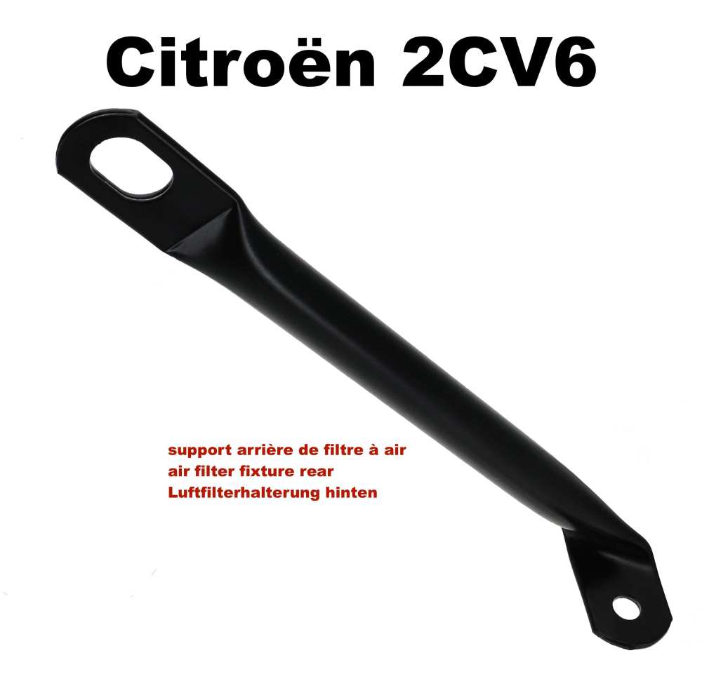 Citroen-2CV - Achterste luchtfilterbeugel. (Beugel aan de versnellingsbak). Geschikt voor Citroen 2CV6 m