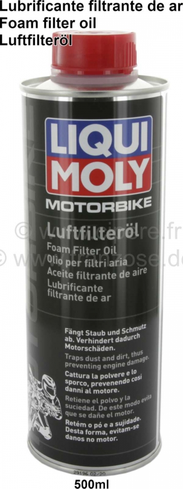 Sonstige-Citroen - Luchtfilterolie 0,5 liter. Voor draad- en schuimluchtfilters.  (Deze luchtfilters moeten w
