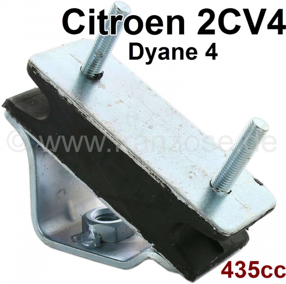 Citroen-2CV - Voorste motorsteun, geschikt voor Citroen 2CV4, Dyane 4, AZU 250, voor motor: 435ccm