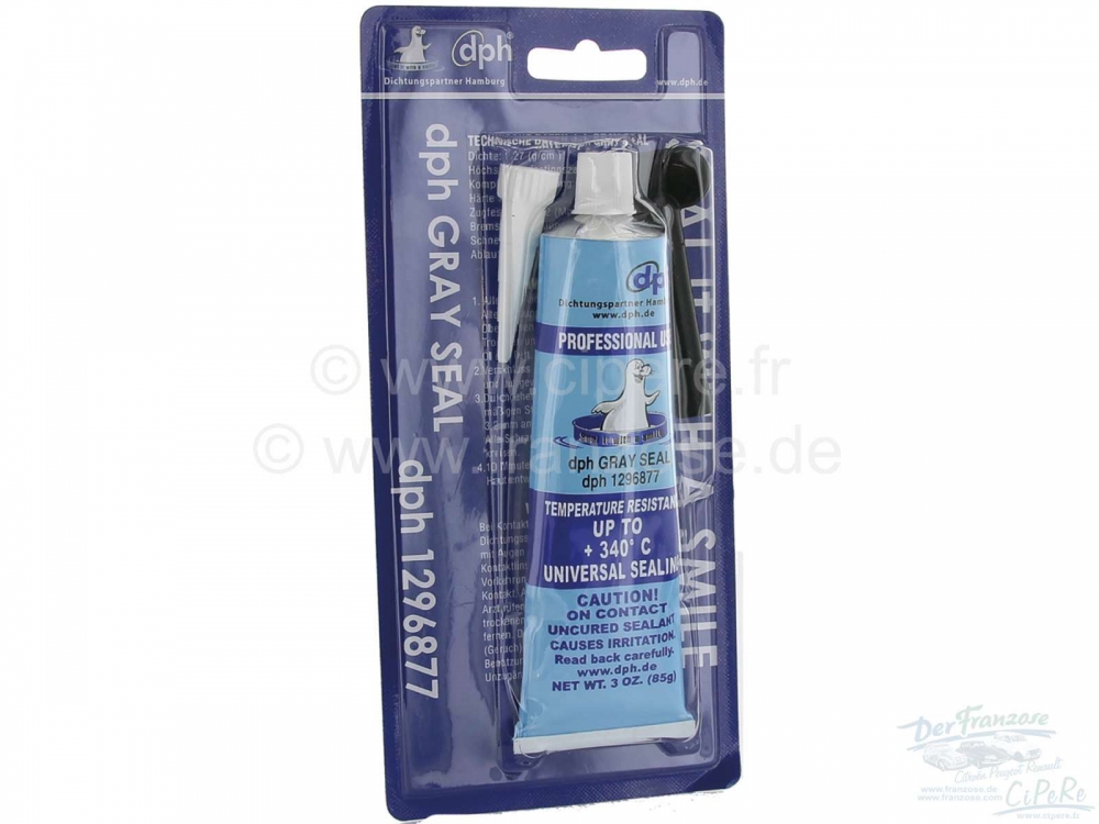 Renault - Motorkit grijs, tot 340°, 85 ml, op siliconenbasis. Ideaal voor oliecarters, kleppendekse