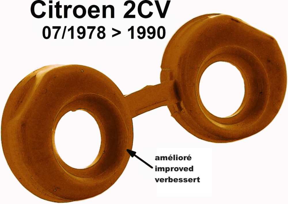 Citroen-2CV - Pakking voor klepstoterbuis voor Citroen 2CV6, vanaf modeljaar 07/1978. De pakkingen zijn 
