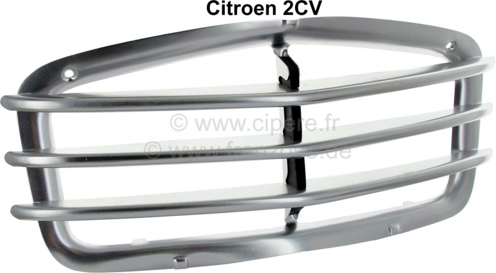 Renault - 2CV, aluminium radiatorrooster met 3 spijlen. Geschikt voor Citroen 2CV vanaf modeljaar 19