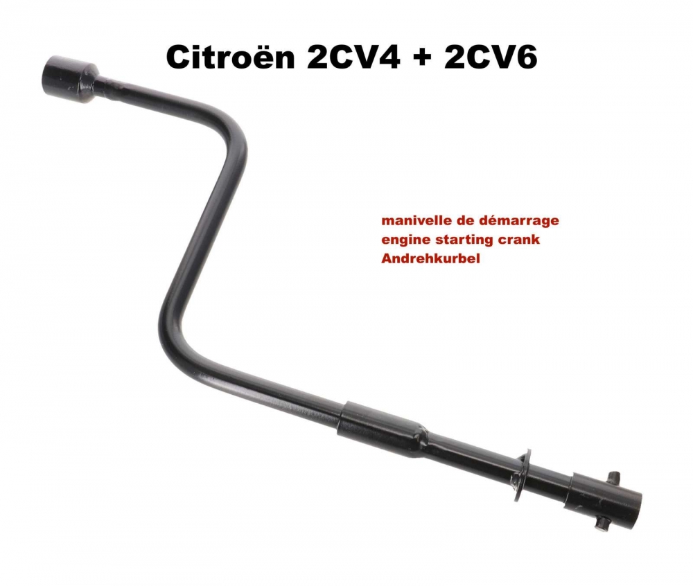 Citroen-2CV - Motor zwengel, geschikt voor Citroen 2CV4 + 2CV6. Reproductie