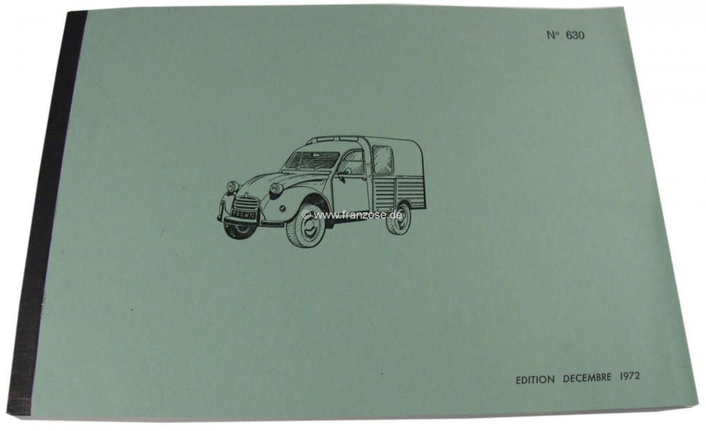 Citroen-2CV - Onderdelencatalogus voor Citroen AK + AZU. Voor modellen van 1971 - 1975