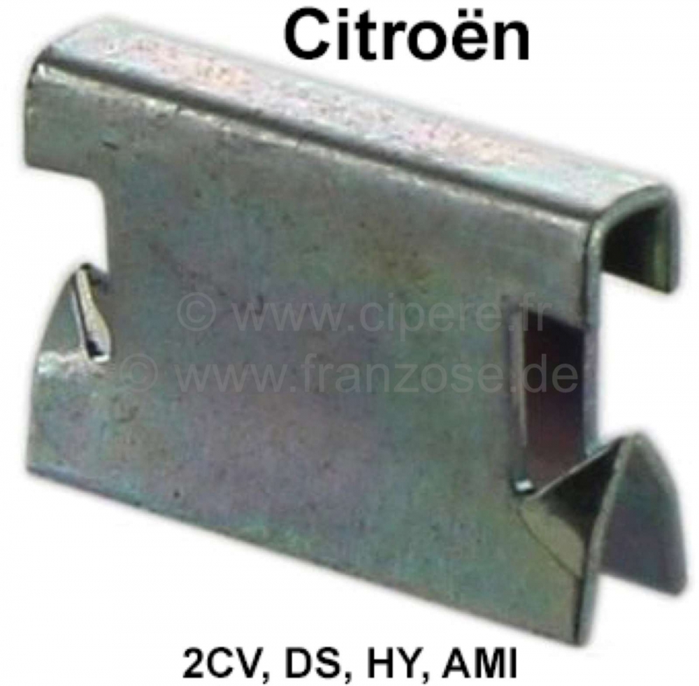 Citroen-2CV - Klem om de stoelhoezen aan het frame van de stoel te bevestigen. (Opschuifbare klem met ha