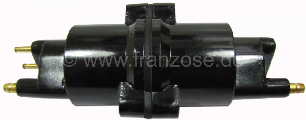 Citroen-2CV - Bobine Citroen 2CV, 12 volt, reproductie. Deze optisch originele bobine heeft een epoxy (p