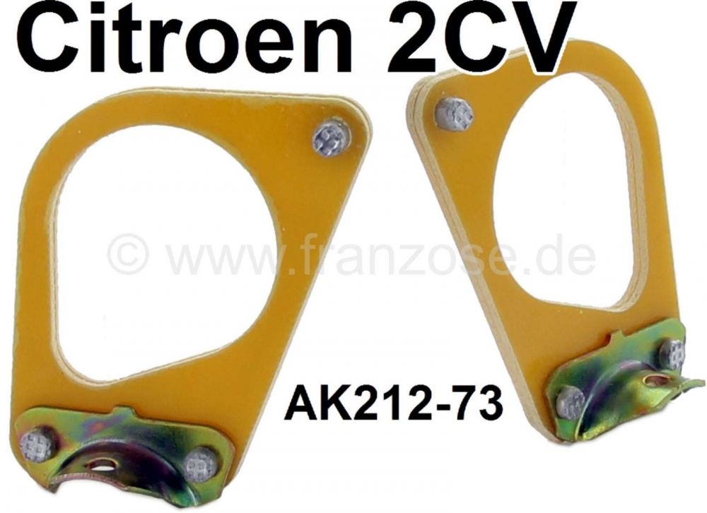 Citroen-2CV - Bobinehouder (2 stuks), oude versie met metalen houder. Goede reproductie. Of. Nr. AK212-7