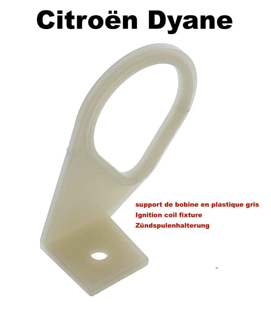 Citroen-2CV - Bobinehouder past links + rechts. Reproductie, zoals origineel. Kleur grijs. Geschikt voor