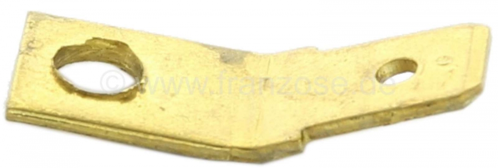 Citroen-2CV - Condensatoraansluittong (platte stekker), voor Citroen 2CV 4+6 (aansluiting condensator op