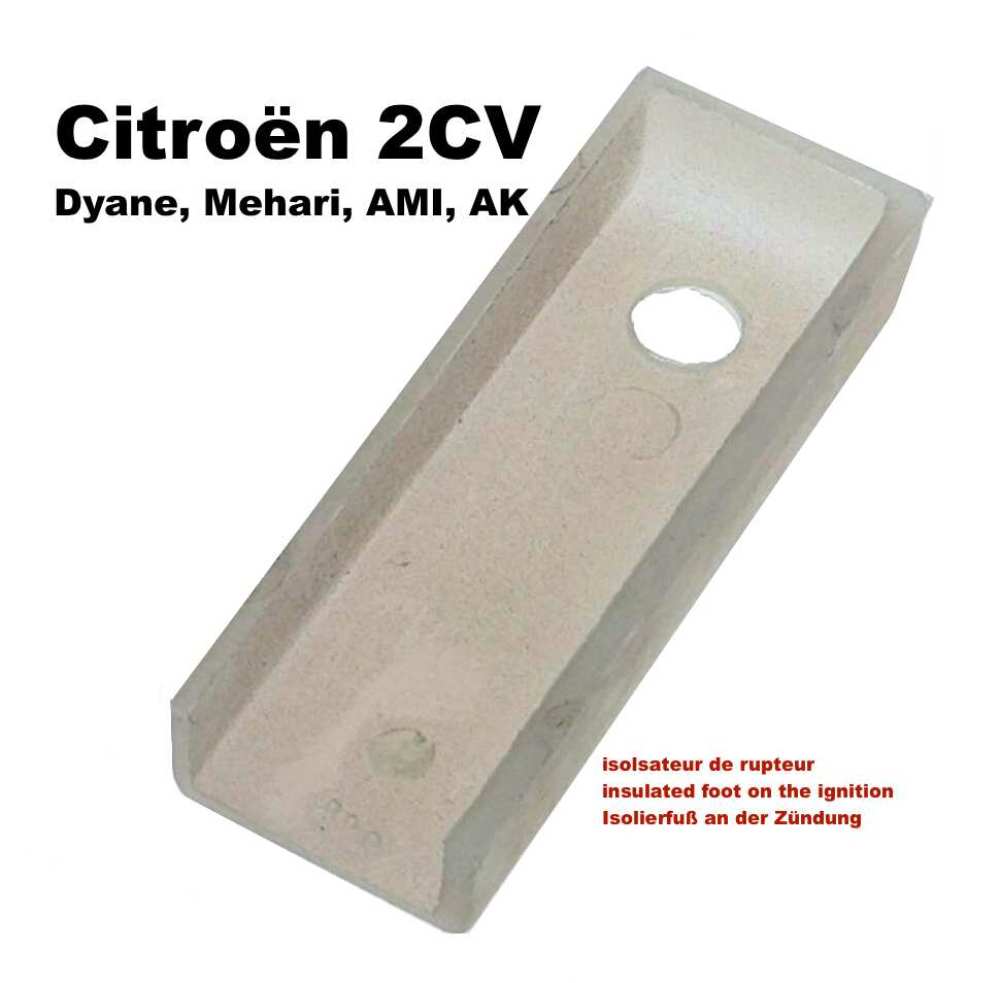 Citroen-2CV - Kunststof isolerende basiscontacten, voor Citroen 2CV.