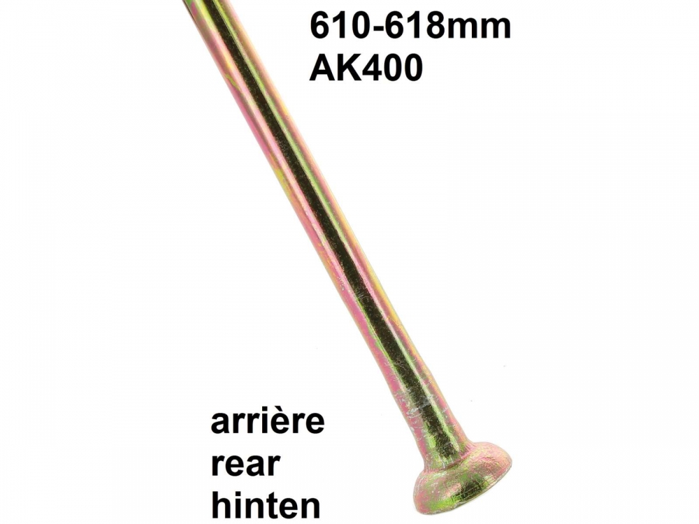 Citroen-2CV - Veerpootbok 610 - 618.0mm. Geschikt voor Citroen AK400 (bakeend). Of. nr.: AM.434.91