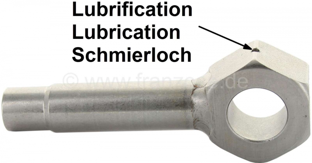 Citroen-2CV - Verstelbare veerpoot (gemaakt van roestvrij staal) met oog. Nieuwe versie (geïnstalleerd 
