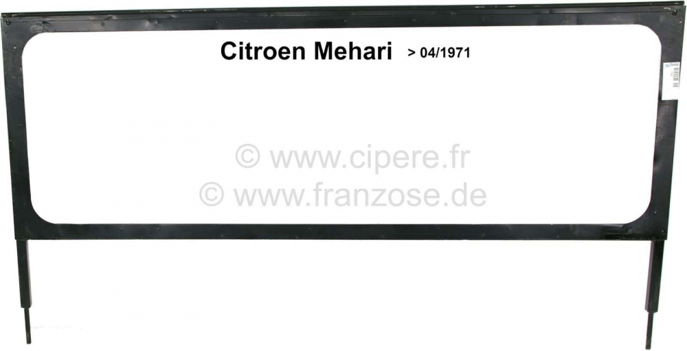 Sonstige-Citroen - Mehari, frame (niet inklapbaar) voor de voorruit. Geschikt voor Citroen Mehari, tot bouwja