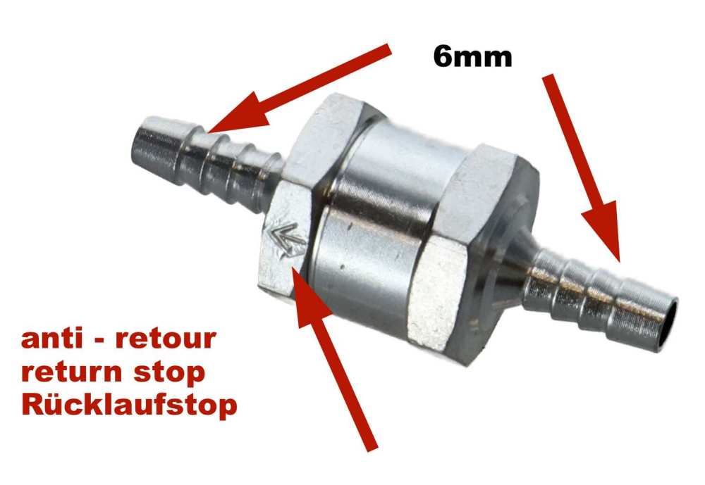 Renault - Ruitensproeierwaterretourstop (ventiel). Aansluiting: 5mm. Dit ventiel is een echte verbet