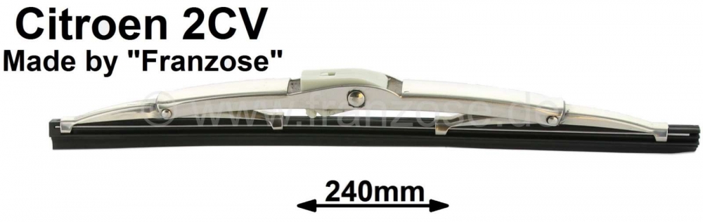 Citroen-2CV - Ruitenwisserblad - ruitenwisser gemaakt van gepolijst roestvrij staal. Geschikt voor Citro