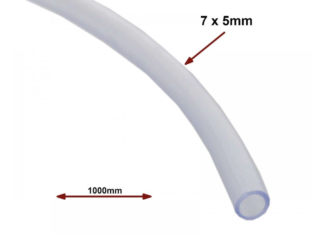 Renault - Waterslang schijf water, PVC helder. Binnendiameter: 5 mm, buitendiameter: 7 mm. Maximale 