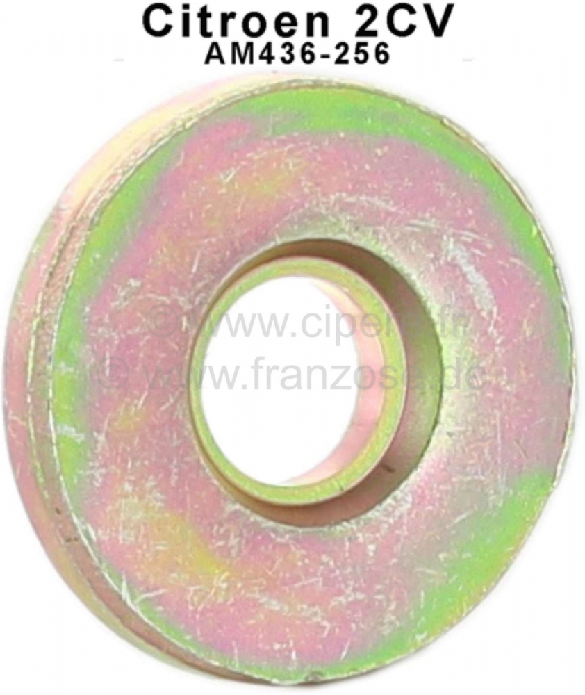 Citroen-2CV - Schokdemperbout - dikke schijf, geschikt voor Citroen 2CV (12mm). Or.No.: AM436-256 Made i