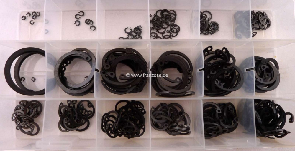 Renault - Borgringen (asborgringen, borgringen) assortiment 3-32mm. Binnenin. 300 stuks!