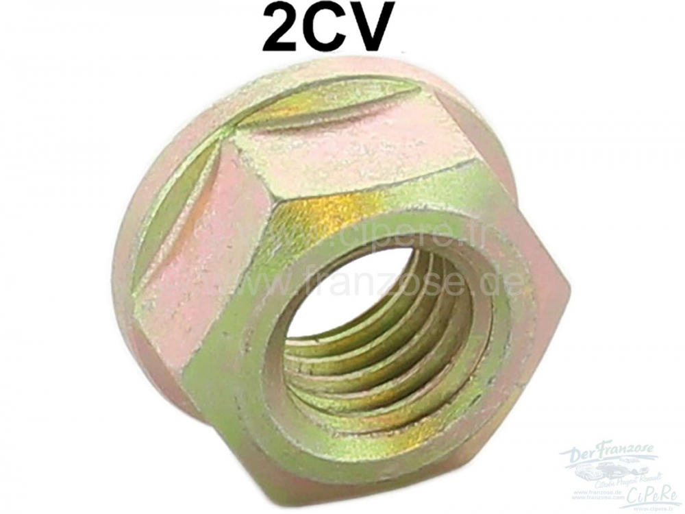 Renault - 2CV, voorspatbord, moer voor montage, als origineel. Geschikt voor Citroen 2CV, van modelj