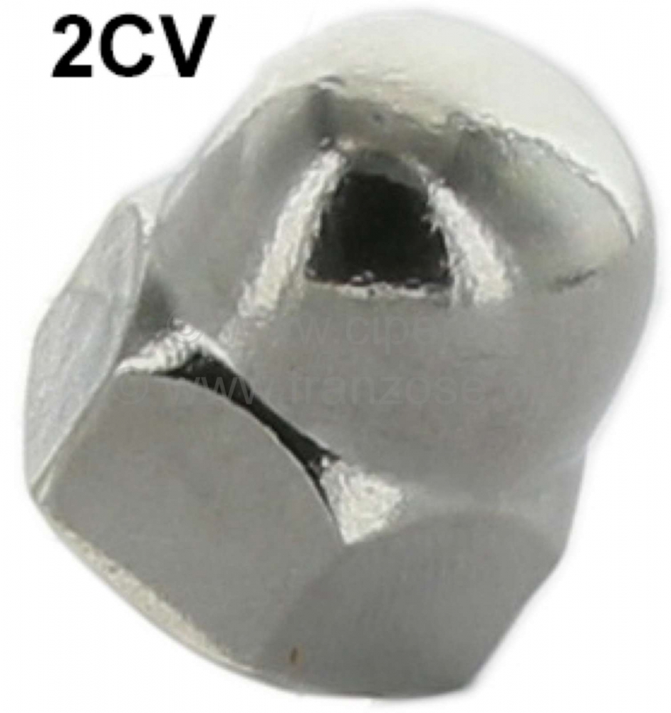 Renault - 2CV, voorspatbord, roestvrijstalen dopmoer. Om het voorspatbord aan de dorpel te bevestige