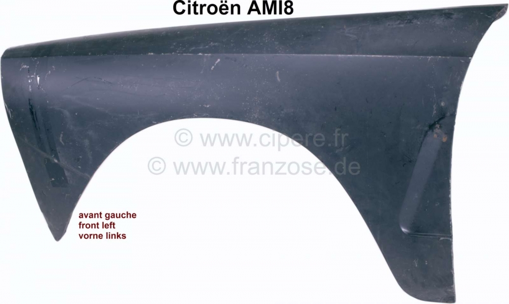 Citroen-2CV - AMI8, voorspatbord links.