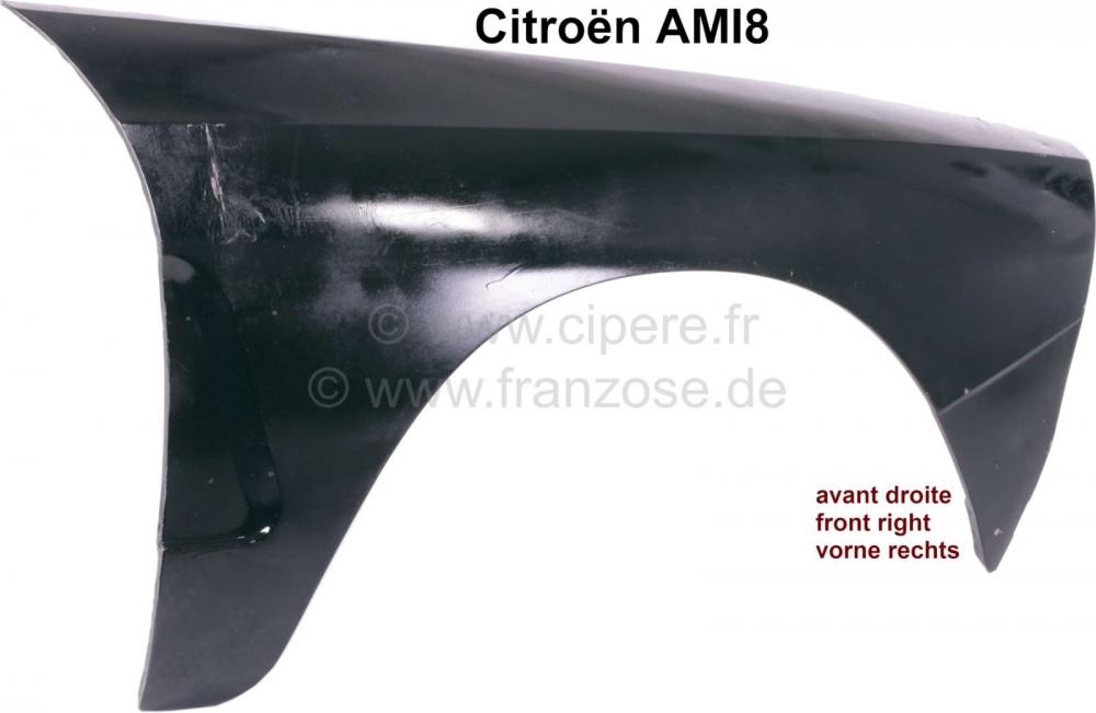 Citroen-2CV - AMI8, voorspatbord rechts.