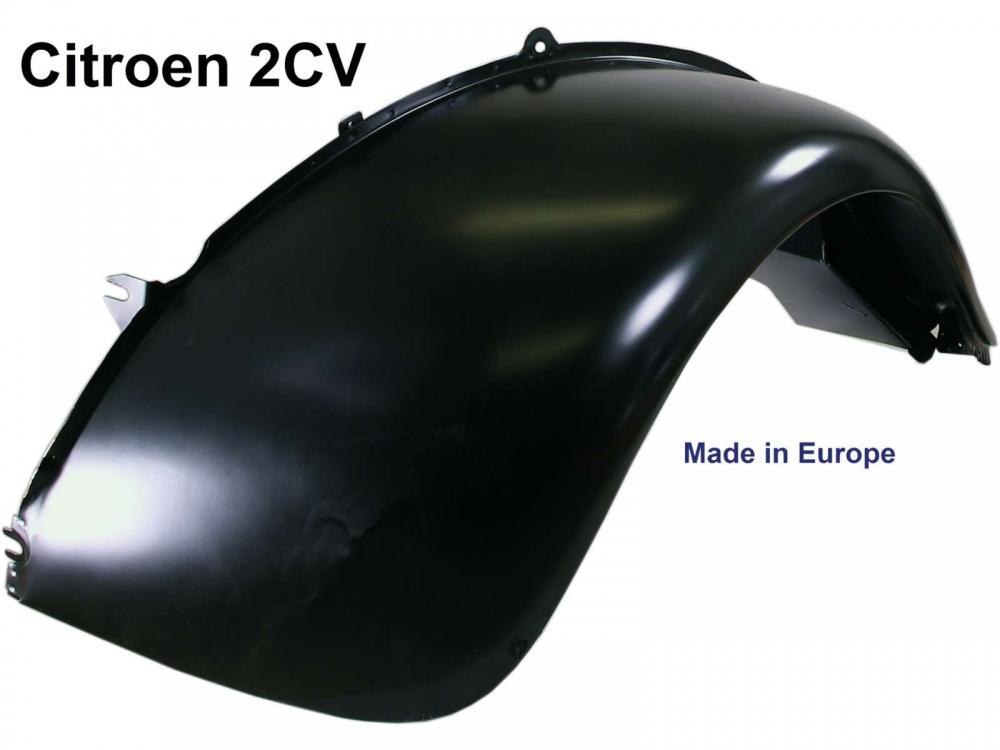 Citroen-2CV - Oud 2CV, linker voorspatbord, zonder uitsparing voor de richtingaanwijzer, met uitsparing 