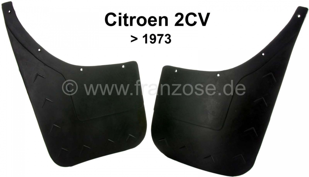 Alle - 2CV oud, voorspatbord, voorspatlappen tot bouwjaar 1973. 1 set (2 stuks). Reproductie, Bes