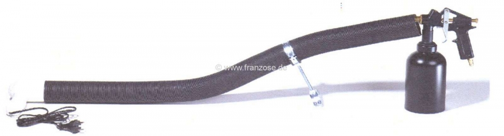 Citroen-2CV - Drukbekerpistool voor holteconservering. Een haaksonde en een 360° sonde worden meegeleve