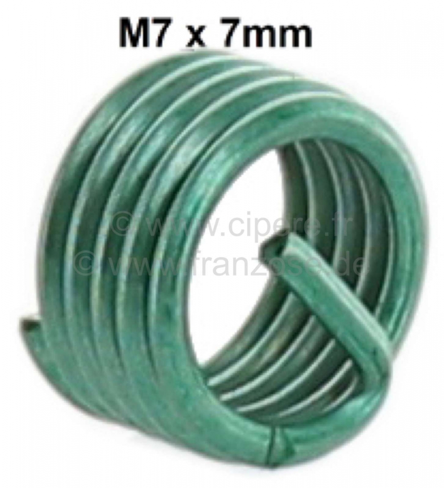 Citroen-2CV - Helicoil inzetstuk M7. Lengte: 7,0 mm. (schroefdraadreparatie)