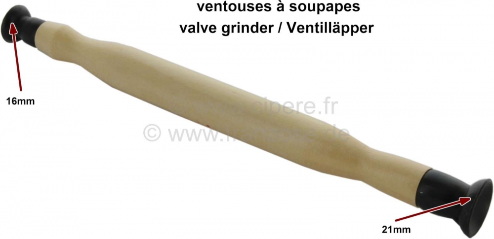 Peugeot - Klepslijper (zuignappen, kleplappers), 1 stuk. 16x21mm