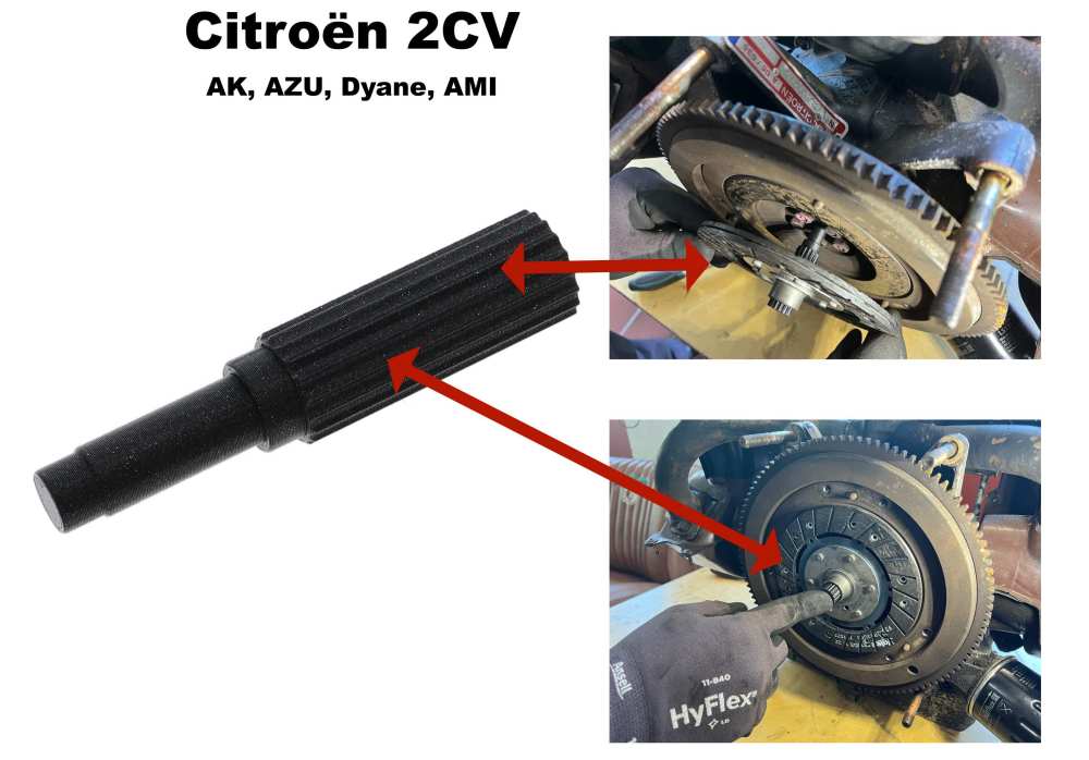 Citroen-2CV - Koppelingscentreerstift (van kunststof). Geschikt voor Citroen 2CV