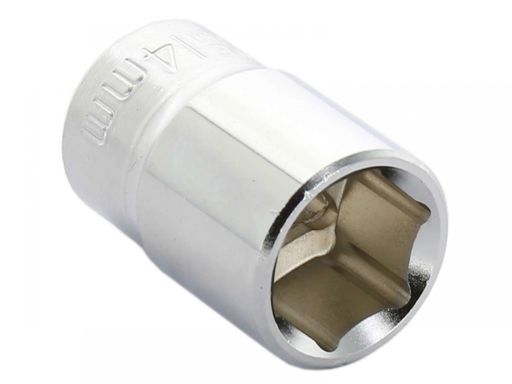 Citroen-2CV - Poelie 14mm moer. Geschikt voor Citroen 2CV. De moer is dunwandig en heeft een 3/8 aanslui