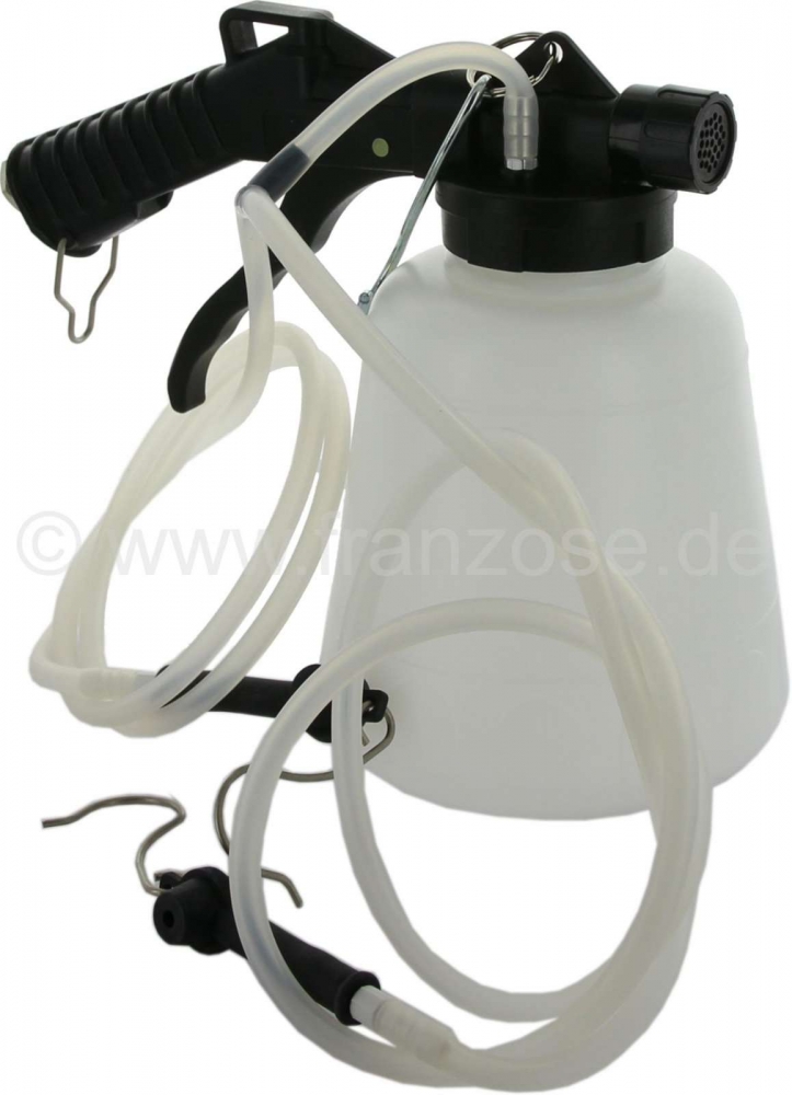 Sonstige-Citroen - Remontluchtingsapparaat! Werkdruk 5-8 bar, max. vacuüm 60%, inhoud 1 liter. Persluchtaans