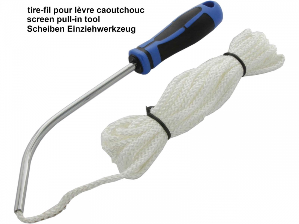 Renault - Schijven (voorruit) Terugtrekgereedschap (koord met handvat). Dit wordt gebruikt om de rub