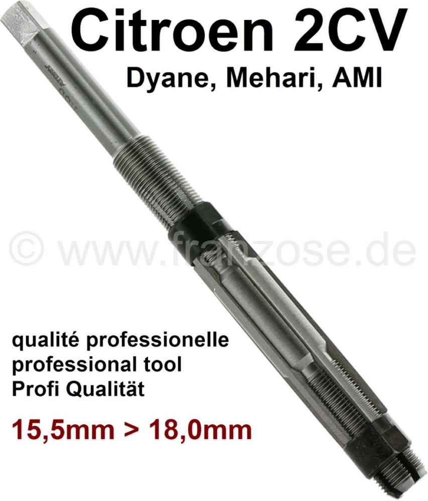 Citroen-2CV - Schroefkopruimer (snelverstelbaar), voor Citroen 2CV, Dyane, AMI, Mehari. Verstelbereik: 1