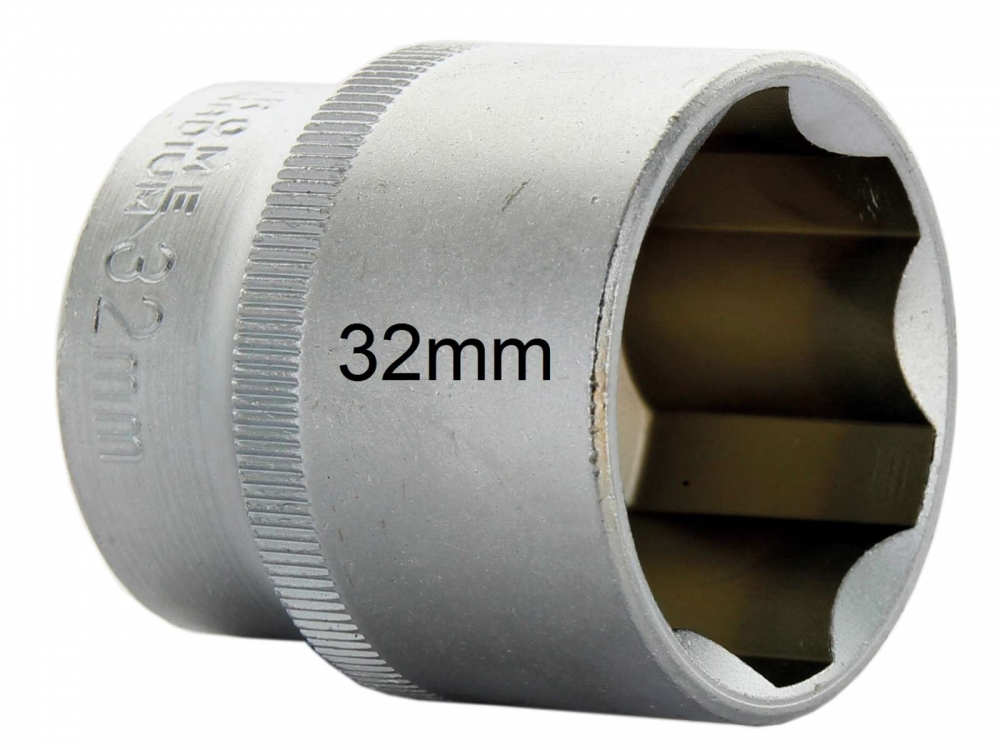 Citroen-2CV - Slotmoer aandrijfas, 32mm moer. Geschikt voor Citroen 2CV. Werkplaats kwaliteit. Aansluiti