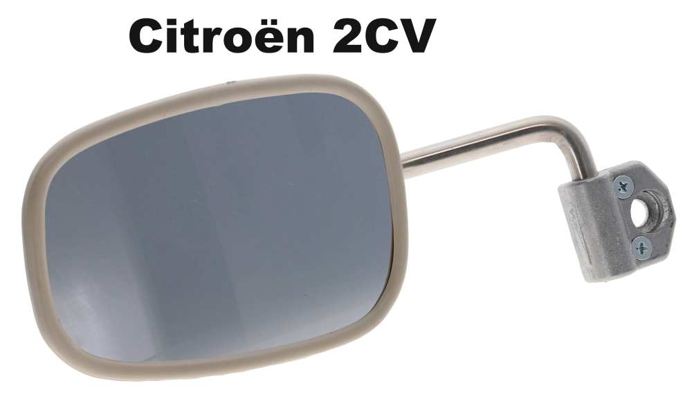 Citroen-2CV - 2CV, spiegel links, replica. Optisch als origineel. Met 
