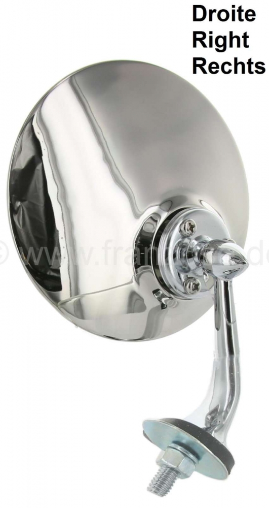 Renault - Lucas Classic spiegel, rechts (voor horizontale spatbordmontage). Volledig gemaakt van met