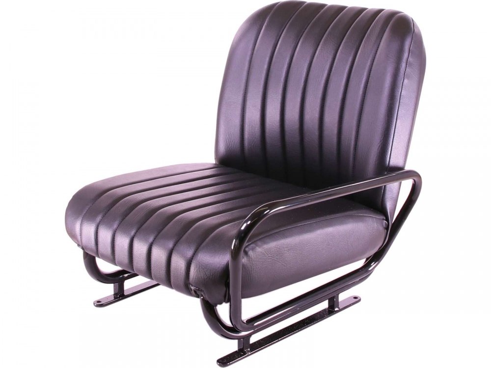 Sonstige-Citroen - Mehari, complete rechterstoel, zwart kunstleer (nieuw onderdeel). Geschikt voor Citroen Me