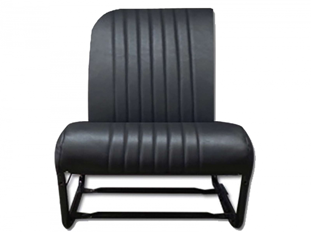 Renault - 2CV, stoelhoes voorstoel rechts, asymmetrisch, zwart kunstleer, zijkanten gesloten. Gemaak