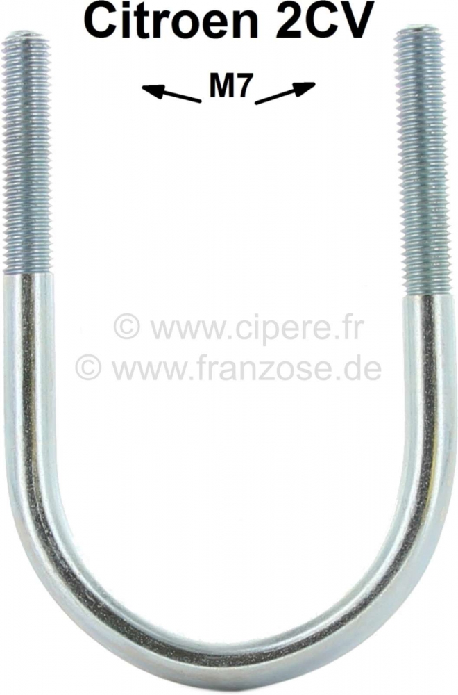 Citroen-2CV - Contactslot beugel (U-beugel 7mm), geschikt voor Citroen 2CV, vanaf bouwjaar 1974. Dit is 