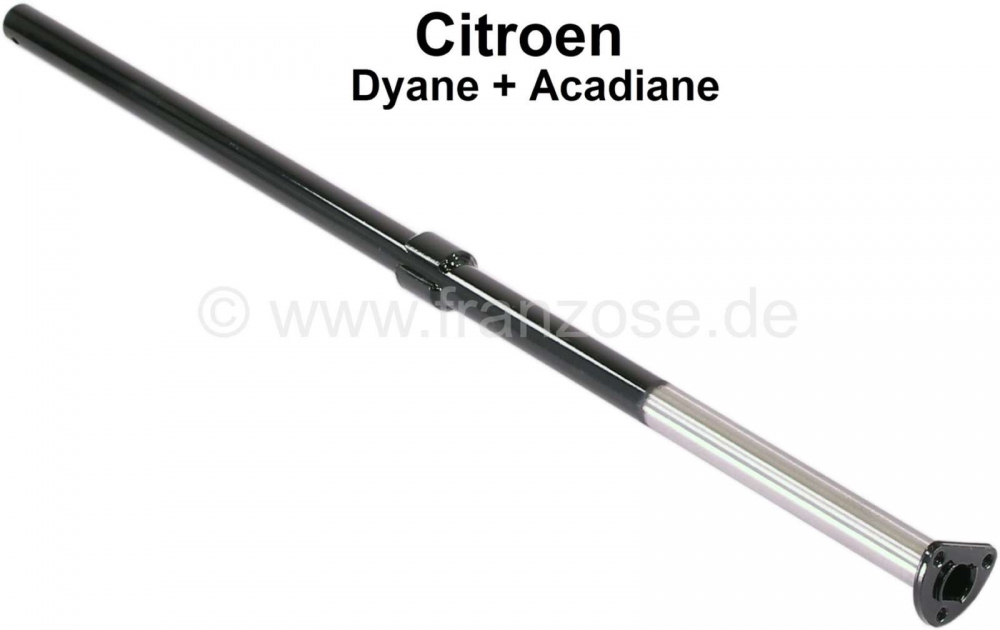 Citroen-2CV - Dyane stuurkolom, 734 mm lang. Goede reproductie uit de EU. Geschikt voor Citroën Dyane +