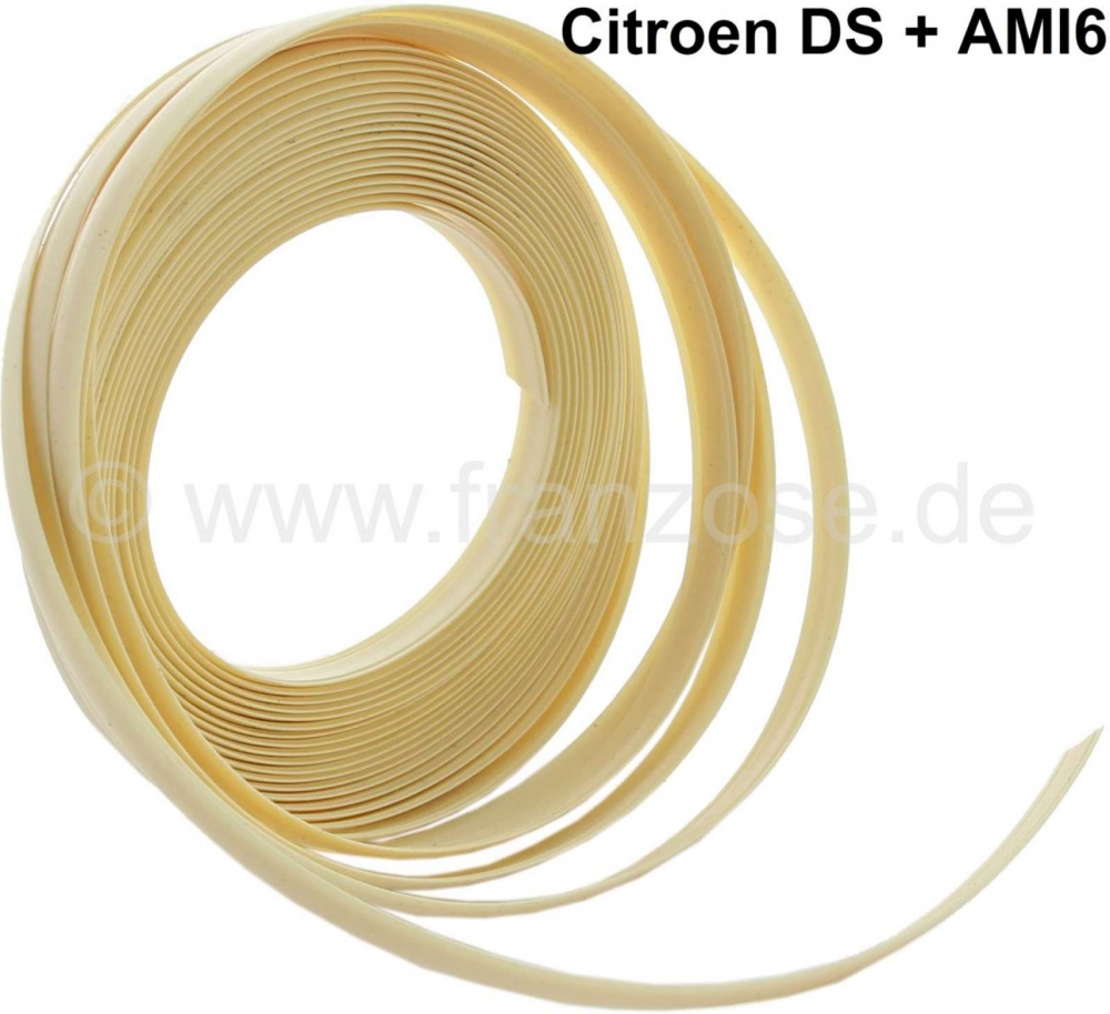 Citroen-2CV - Stuurwielhoes wit. Geschikt voor Citroen DS, tot modeljaar 1970. Citroen AMI 6.