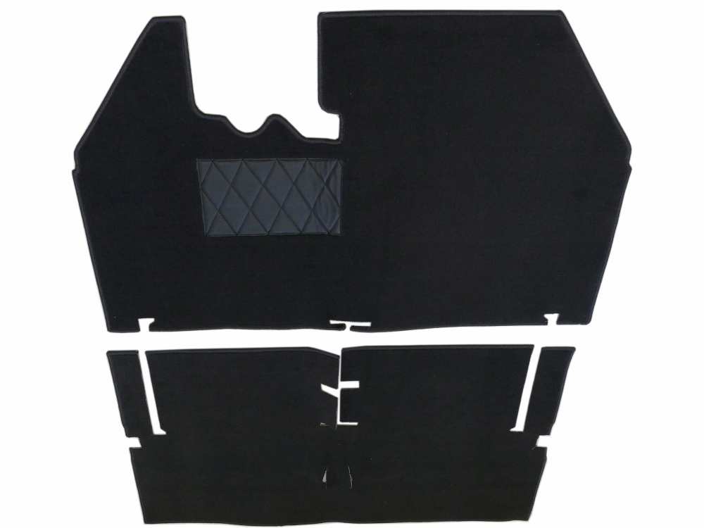 Citroen-2CV - Tapijtenset. Geschikt voor Citroen AMI6 + AMI8, voor + achter. Kleur: donkergrijs